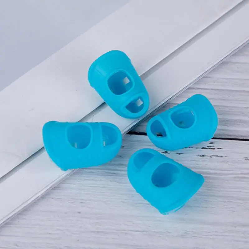 Защита пальцев для гитары дышащая силиконовая защита 4 шт. маленькие подушечки