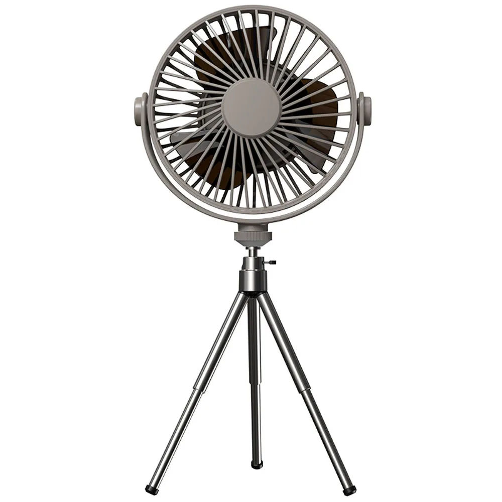 

Outdoor Tripod Fan USB Rechargeable Camping Desk Fan Portable Ceiling Fan with 3 Speed Adjustable for Home Office Camping Picnic