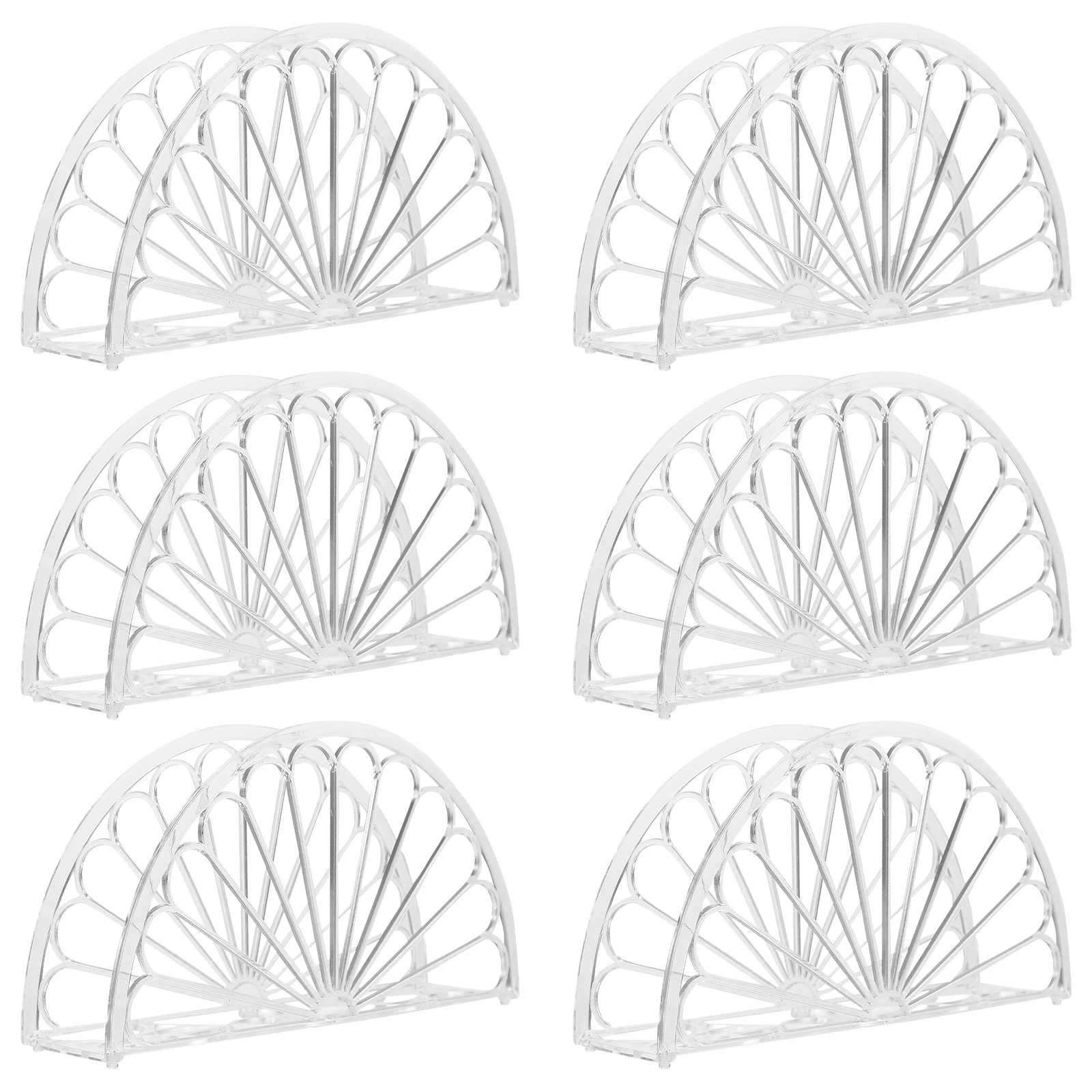 6 шт. оранжевый сегментный держатель для салфеток вешалки полотенец держатели