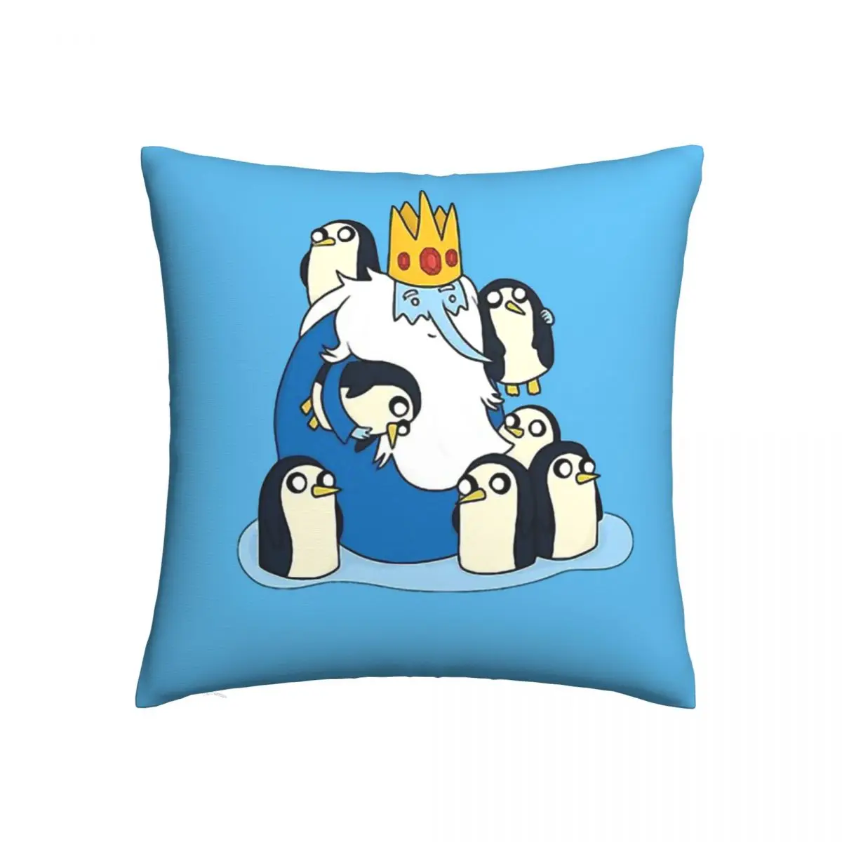 

Чехол с принтом ледяной король и пингвины, подушка для объятий, приключения времени, рюкзак, подушка для гостиной, декоративная подушка для ...