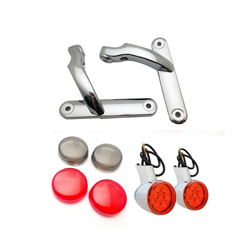 

Сигнал поворота для мотоцикла, фонарь, противотуманный Кронштейн для Harley Road King FLHR 1994-2013 Electra Street Glide FLHX 2014-2021