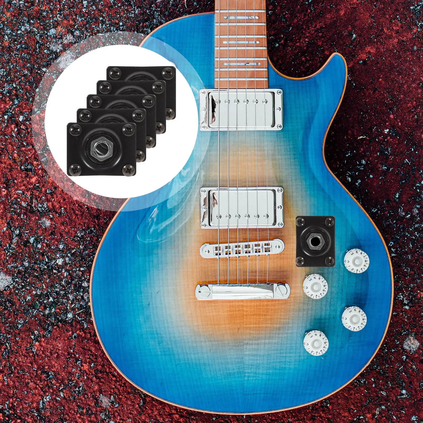 Подъемный разъем Plaque De Sortie Выходная пластина для гитарных разъемов Jackplate