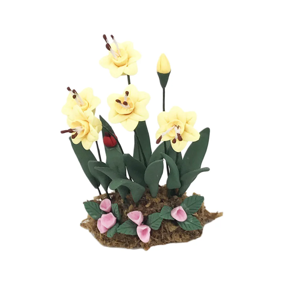 

1Pc Pocket Furniture Model Flower Embellishments Epitome Kids Play House Mini Toys for DIY Gifts Mini House