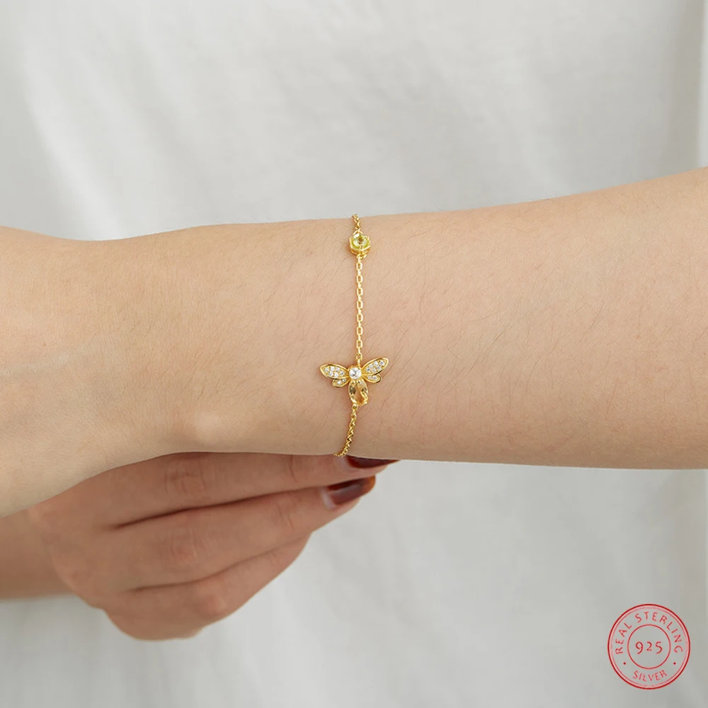 

Женский светильник из серебра 925 пробы с маленькой Пчелой