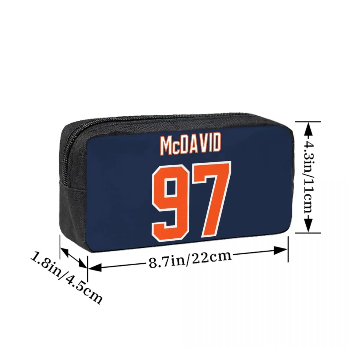 Фото Пеналы Connor McDavid 97 для фанатов Edmonton Oilers, пеналы для школьников, пеналы для ручек, сумки для карандашей, пеналы для хранения канцелярских принадлежностей №4