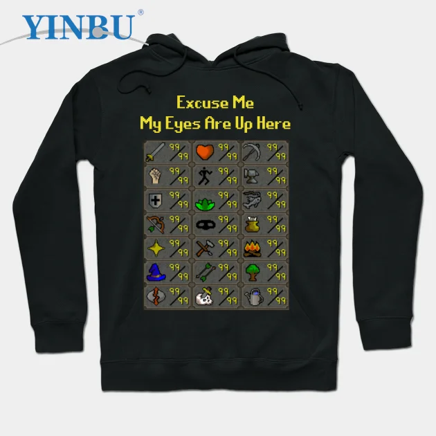 

Мой глаза здесь-пуловер Runescape Толстовка 2023 Новинка в толстовках модная одежда