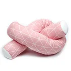 Бампер для детской кроватки, хлопковые цветные бамперы для детской кроватки, подушки для постельного белья, украшение для новорожденной спальни