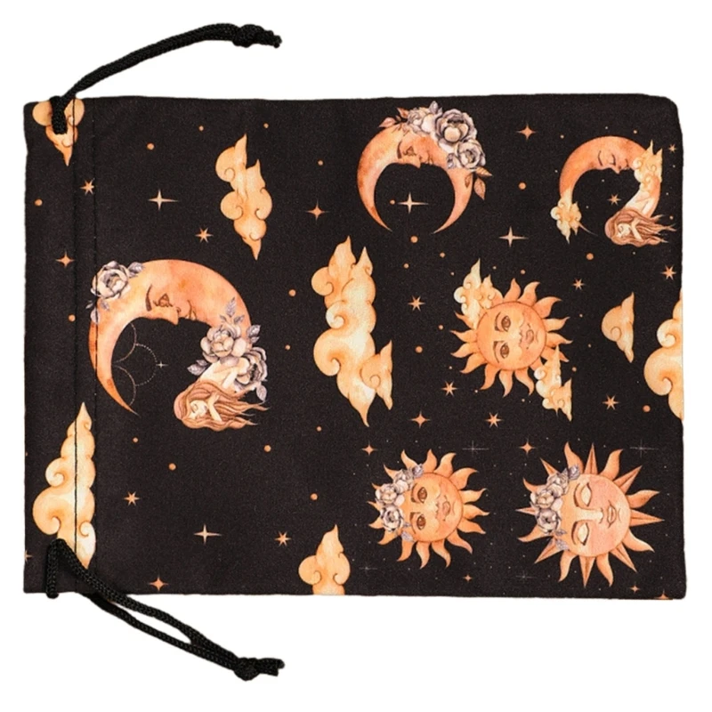 Сумка-кулиска для бижутерии миниатюрная фланелевая Сумочка хранения тарелок и