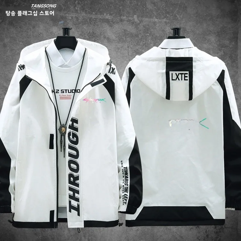  2077 Surrounding the Game Jacket Hooded Men's and Women's Casual Top Trendy All-Matching