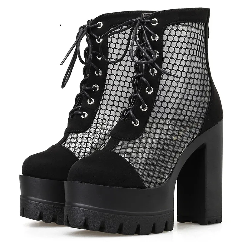 

New Ins Hot Motorcycle Boots Women Fashion Genuine Leather Ankle Boots For Women Chunky Platform New Party Shoes Woman