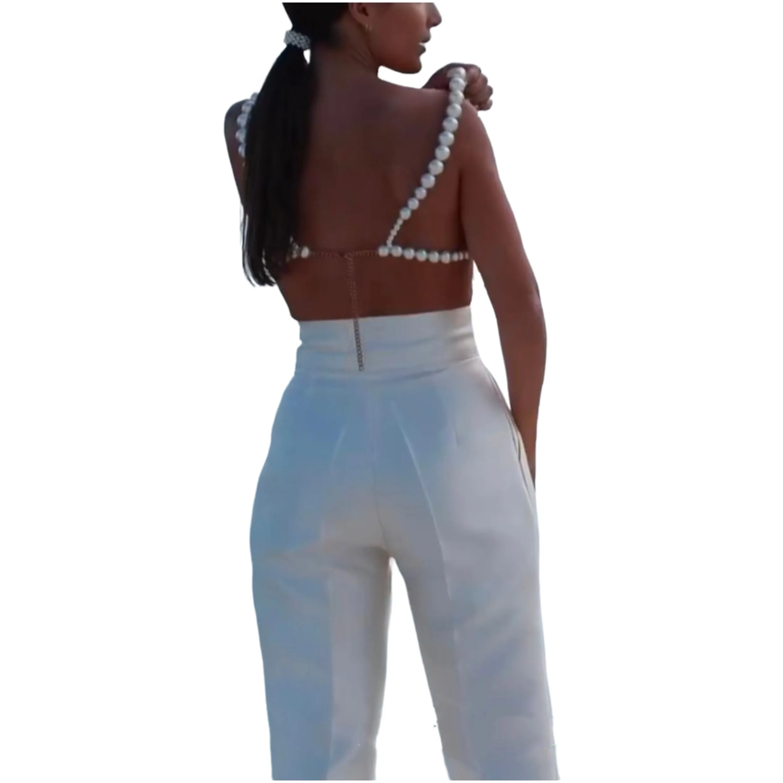 Ювелирные изделия для тела ручной работы жемчужный сексуальный бюстгальтер