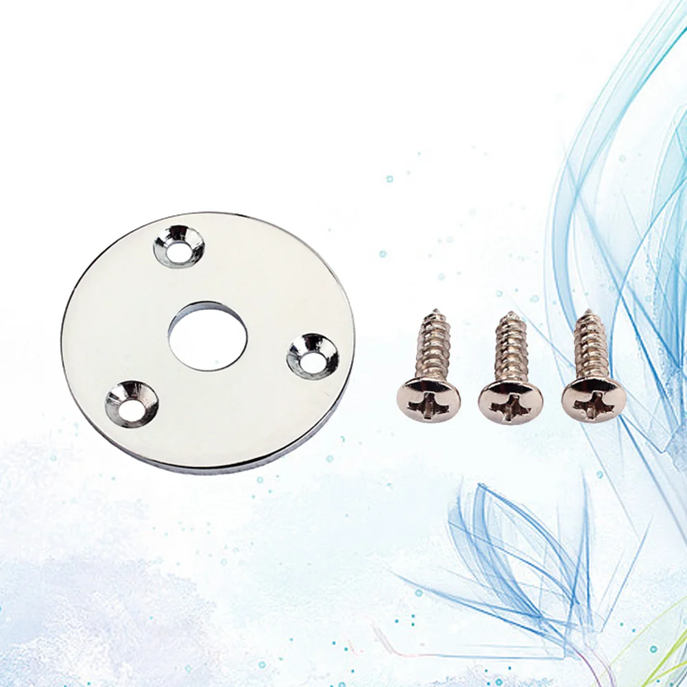 

Jack Guitar Plate Input Plug Electric Accessories Cable Metal Output Socket Bass Round Instrument