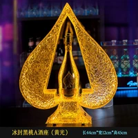 led nightclub glow bar wine holder stand rechargeable ace of spade champagne bottle presenter growing cocktail wine rack