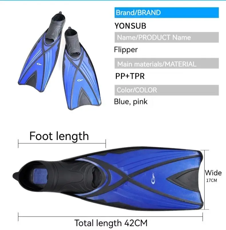 YonSub для взрослых длинные ласты с рукавами фридайвинга рыба охота плавание