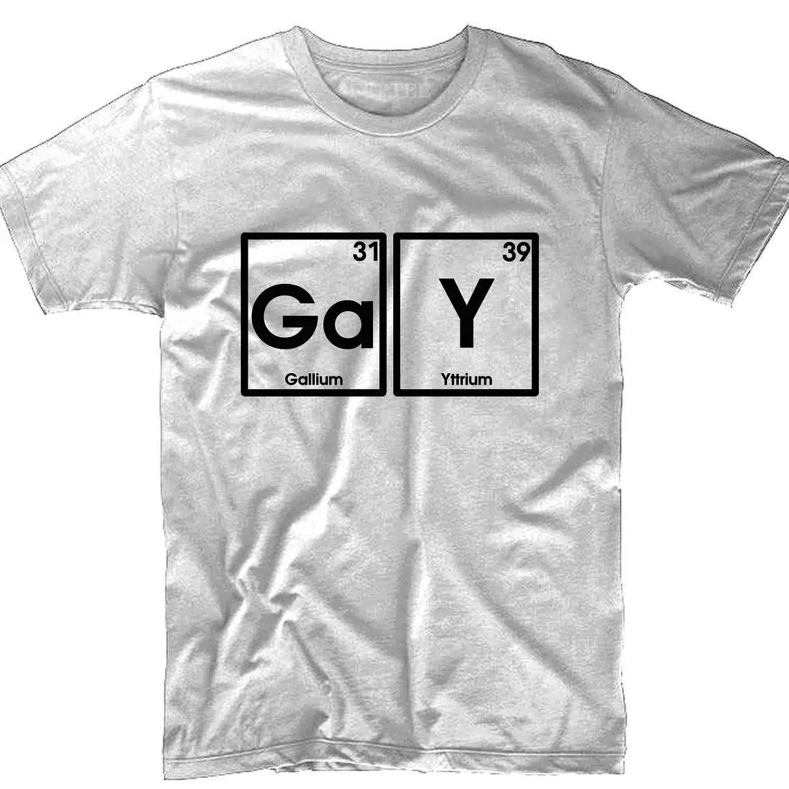 

Gallium Yttrium Ga Y T Shirts Unisex Letters Tee Shirts For Men Funny Retro Cotton Tops Shirts Summer Streetwear Man Clothes