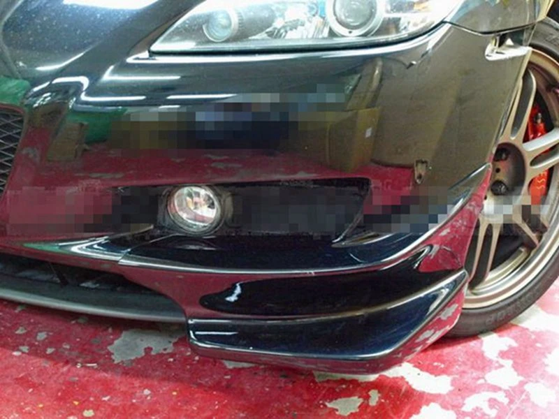

Fit For Carbon Fiber 2004-2008 RX8 RX-8 R Style Front Bumper Splitters Canards Aprons Flippers Lip