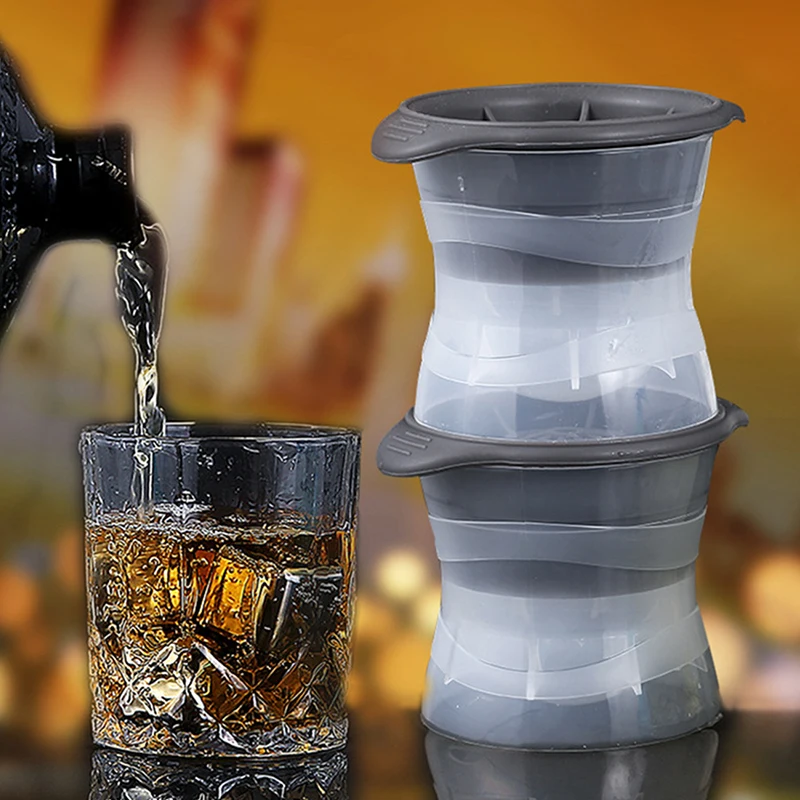 

Silicone Ice Cube Mold DIY Ice Ball Round Mould For Cocktail Whiskey Drink