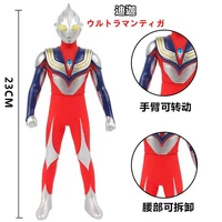 23cm large soft rubber ultraman tiga multi type action figures model doll furnishing articles childrens assembly puppets toys