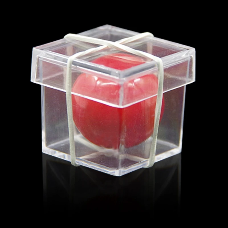 

2022 Ball Through Box Magic Props Illusion Device Street Gimmick Children Classic Magic Toy Close-up Magic Worry Free Mistake