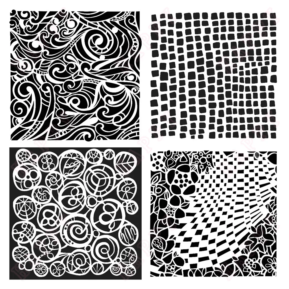 Слоистые трафареты графическая живопись своими руками фотоальбом рельефный