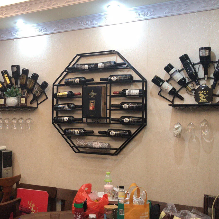 Скандинавская Винная стойка миниатюрный винтажный настенный органайзер для