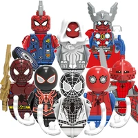 disney spider man superheroes venoms mini action figures bricks building blocks classic movie doll model kids toys gift