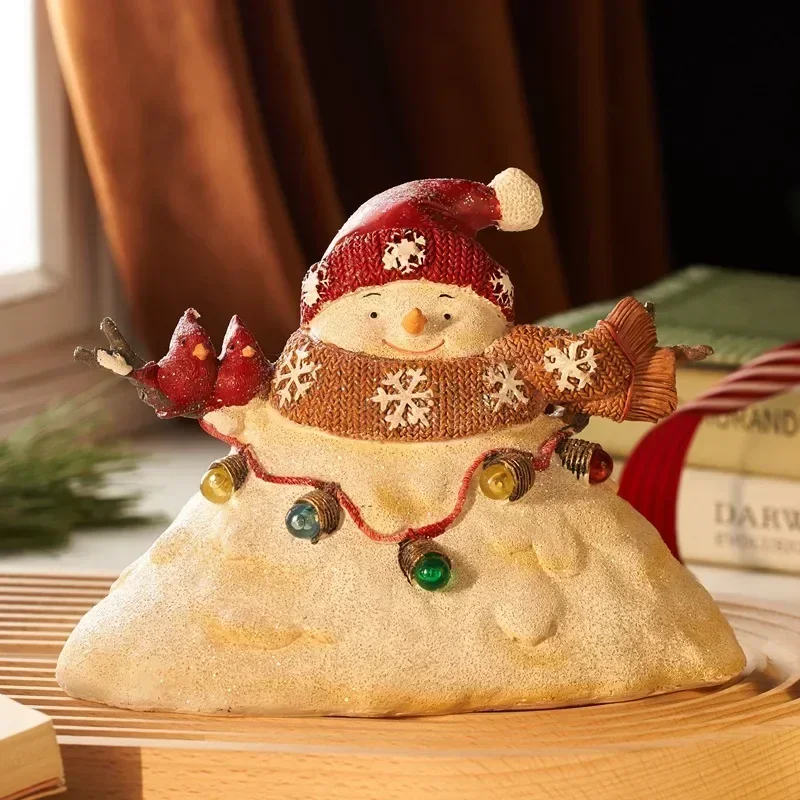 Vilead искусственные фигурки внутреннее Рождественское украшение со светодиодной