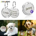 Идентификационная бирка для кошек и собак, бирка для щенков и кошек, бирка с гравировкой на заказ, аксессуары для ошейника для собак и кошек, бирка с именем на заказ