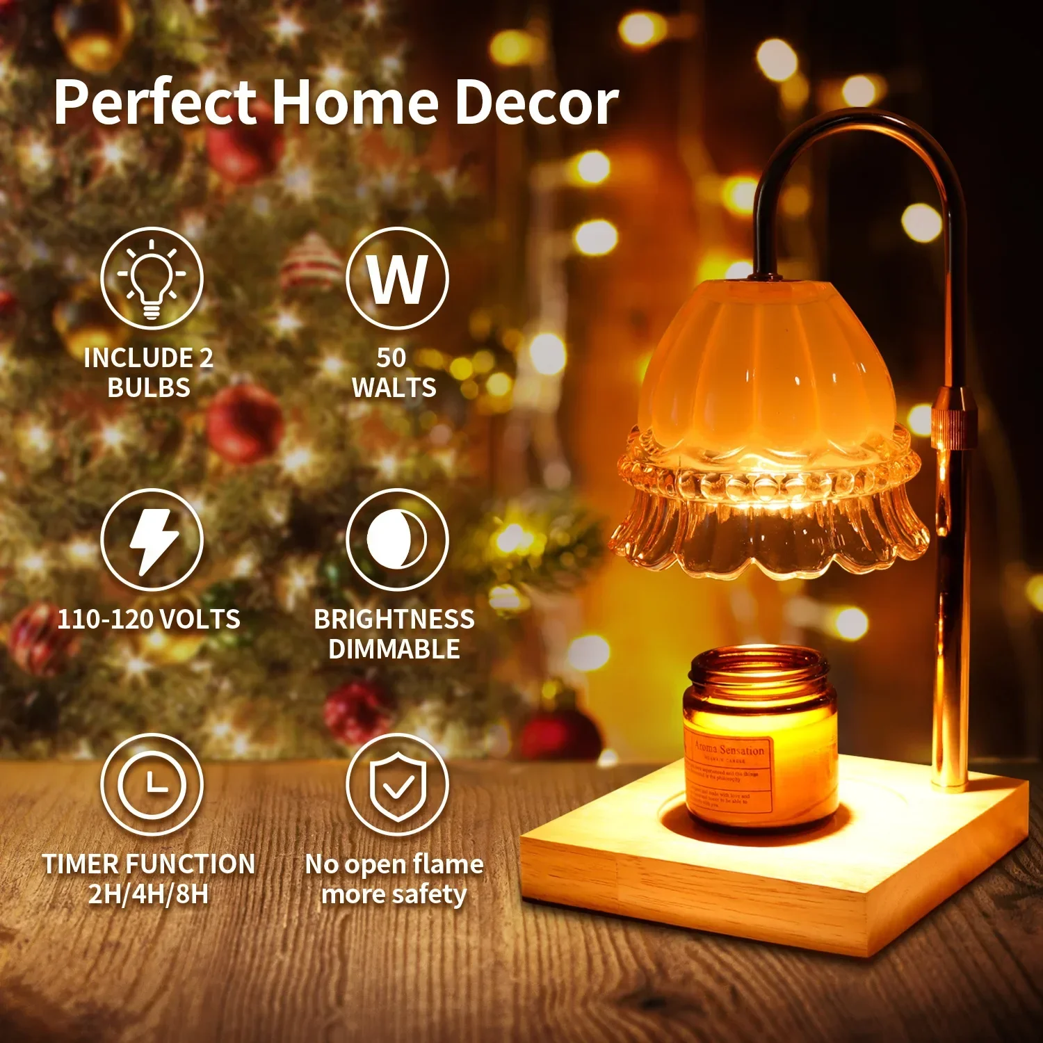 Скандинавская лампа в виде свечи с таймером ароматическая лампа-свеча