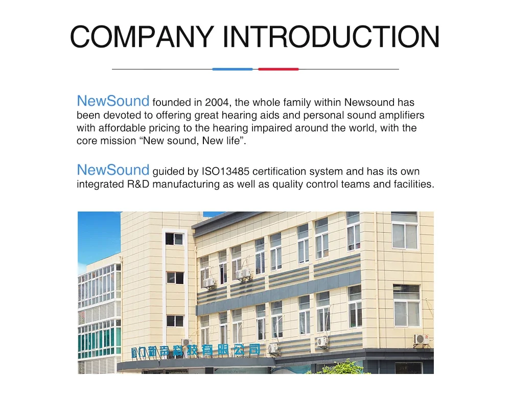 NewSound Медицинское устройство Производство BTE Перезаряжаемые цифровые