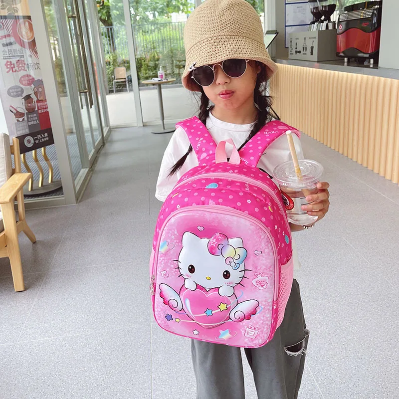 Новый школьный ранец Hello Kitty с мультипликационным принтом для девочек