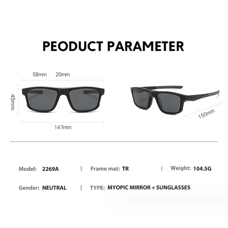 Женские солнцезащитные очки в стиле ретро с магнитным зажимом оправа кошачий