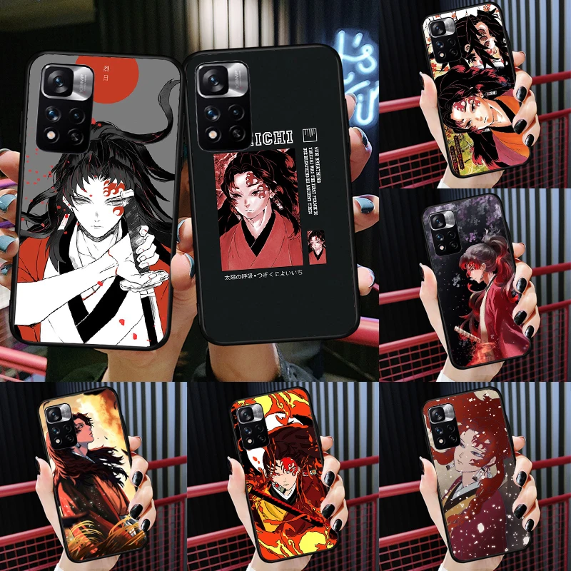 Чехол Yoriichi Tsugikuni Kimetsu no Yaiba для Xiaomi Redmi Note 12 11 10 9 8 Pro, чехол для Redmi Note 10S 11S 10A 10C 9A 9C 12C