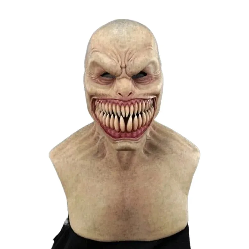 Маска Клоуна Ужасов С Большими Зубцами Латексная Для Взрослых Аксессуары