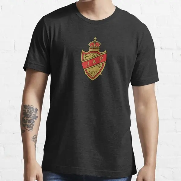 

J A P Motorcycles Headstock badge t shirt for Haojue Derbi HYOSUNG YMHAHA Bimota BMW DUCATI