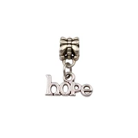100pcs tibetan silver zinc alloy metal hope charm pendants for jewelry making 15 5x20mm a 102a