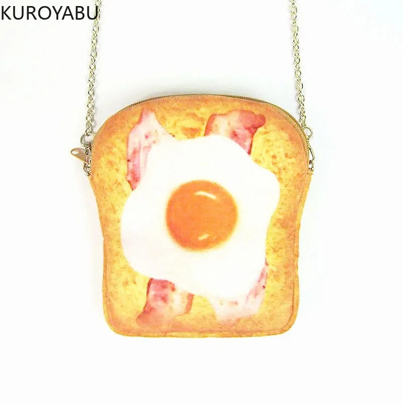 Kawaii мини-сумки с изображением яичницы Милая женская Холщовая Сумка Y2k на плечо