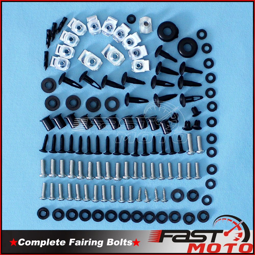 

For Suzuki 109 Pieces Motorcycle Complete Fairing Bolt Kit Body Screws Install Nut Bolts for Suzuki GSXR GSX-R 600 750 2006-2007