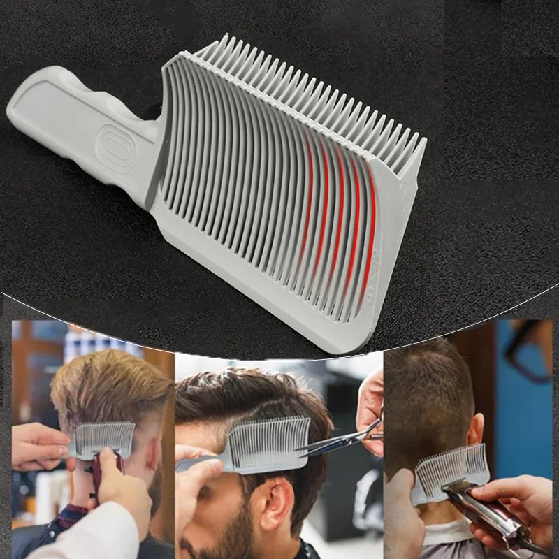 

Новый стиль Профессиональные парикмахерские расчески для выцветания Мужская Расческа для стрижки топ инструмент для укладки волос в салоне изогнутая щетка для стрижки волос