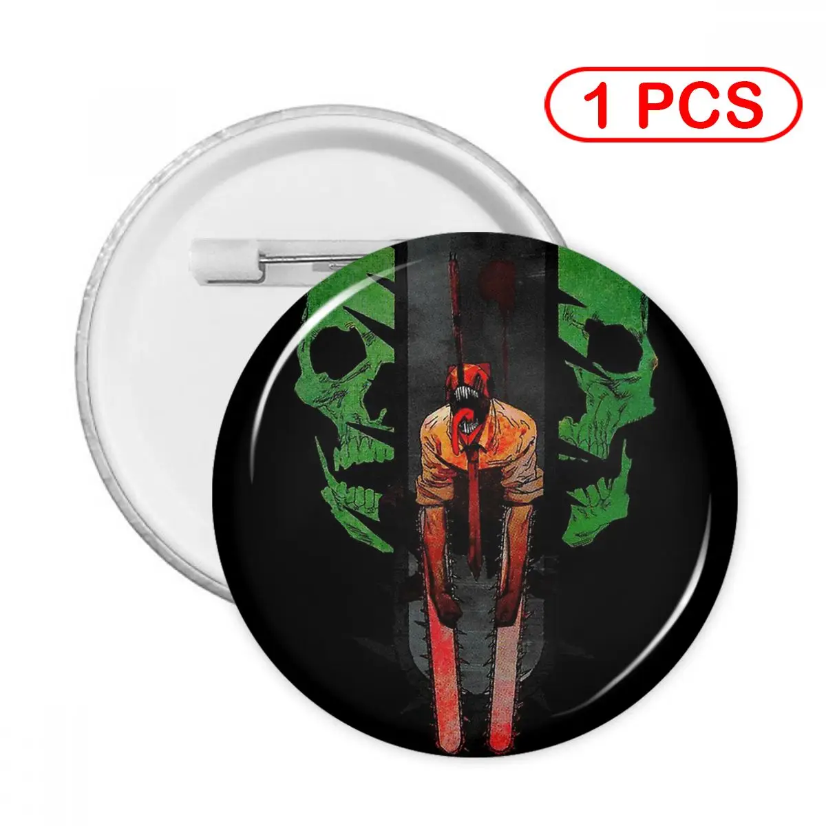 

Chainsaw Man Denji 2 Pins Creative Brooch Jewelry Decor Metal Pin Badge Girl Child Broche Button Clothes Gift