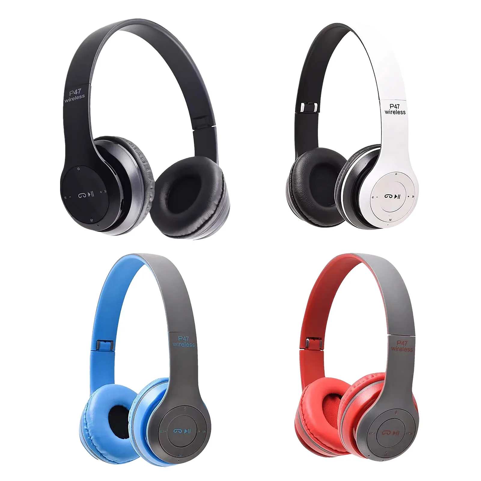 

Накладные наушники HiFi, стереонаушники, беспроводные наушники, складная гарнитура для ПК, ноутбука, компьютера, телефона, длительный срок сл...