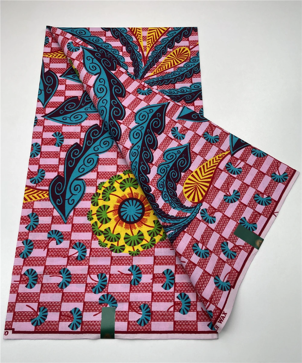 

Veritable Wax African Wax Fabric Nigerian Ankara Block Prints Batik Fabric Dutch Pagne 100% Cotton For Sewing VL-122