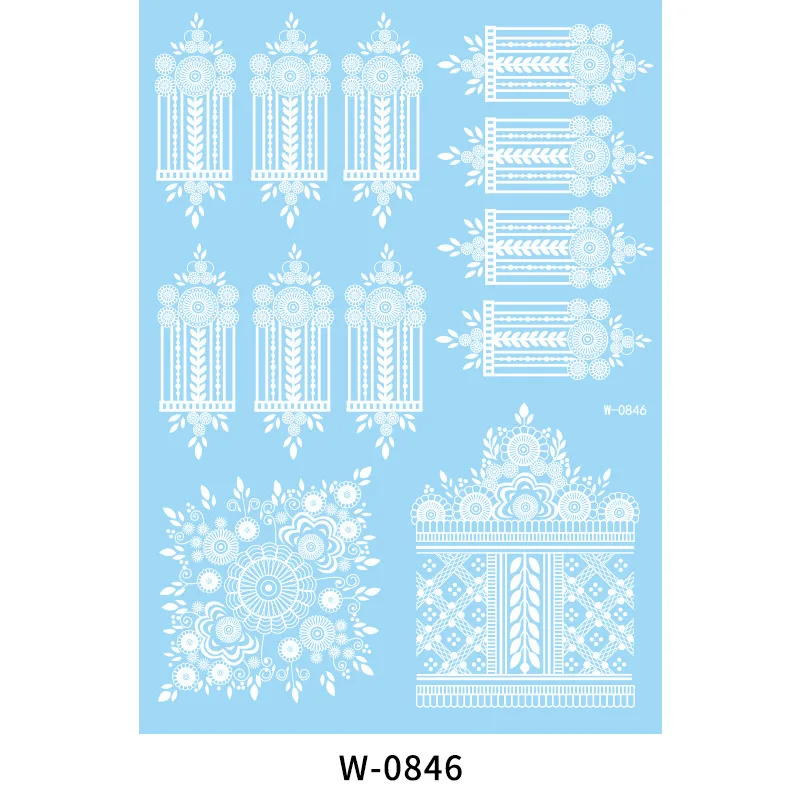 Белая временная татуировка наклейка флэш сексуальные татуировки для свадьбы