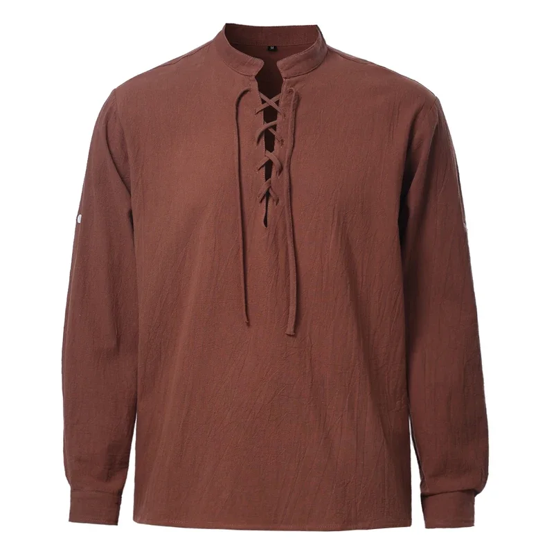 Рубашка с пиратским принтом викингов для взрослых рубашка в ретро стиле со