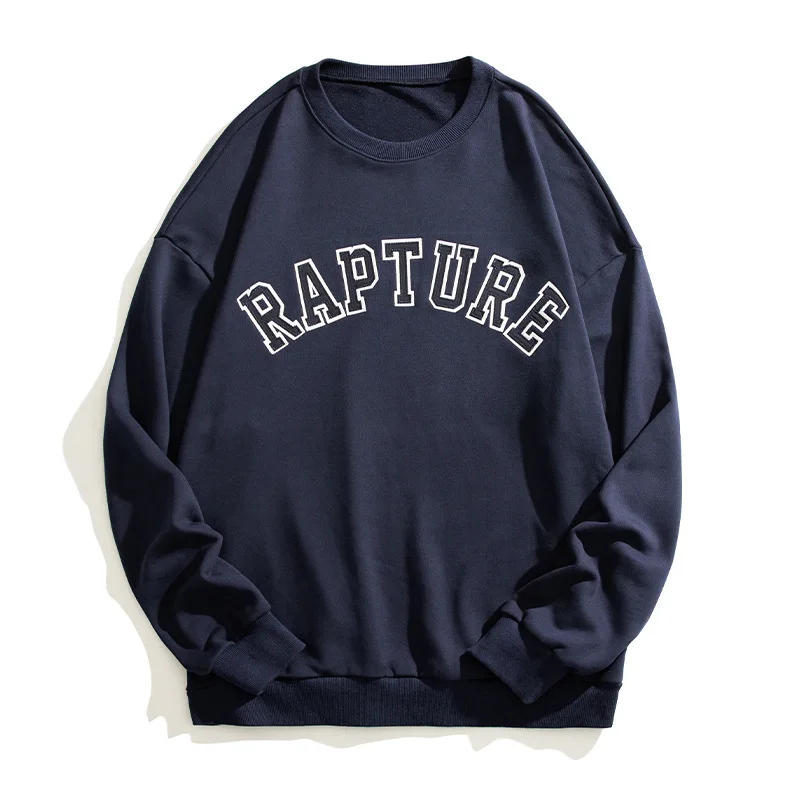 

Korean Style Harajuku Sweatshirt Men Long Sleeved Hoodies High Quality Mens Tops Autumn Fashion Casual Loose Unisex Sweatshirts