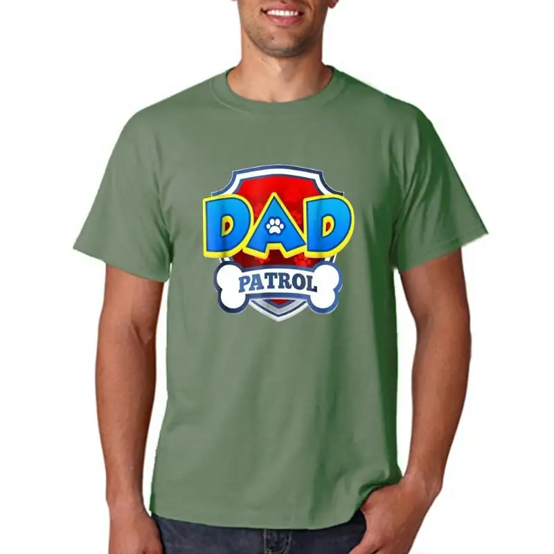 

Dad Patrol Shirt Dog Funny Gift Birthday Party Black T-Shirt Size S-3Xl Cotton Customize Tee Shirt