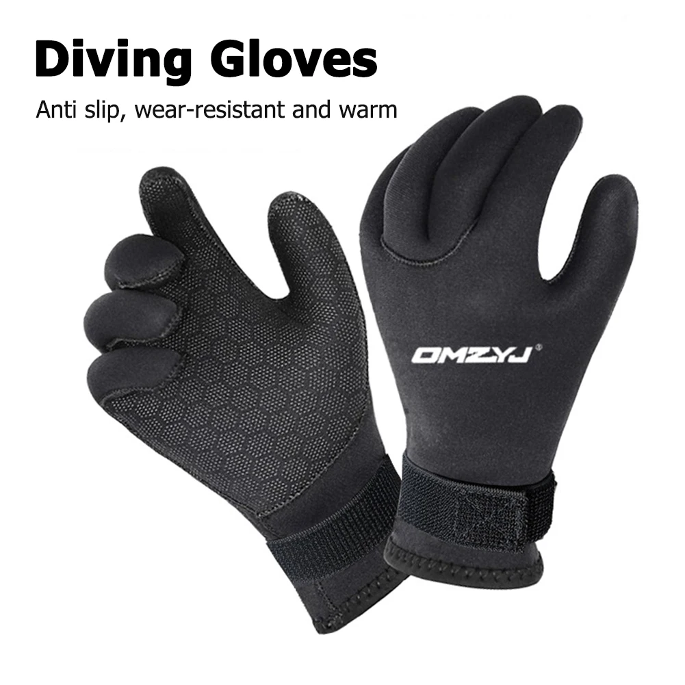 

1 Pair Professional Swimming Scuba Diving Gloves Non-slip Keep Warm Winter Gloves for Men Snorkeling Surfing Handwear