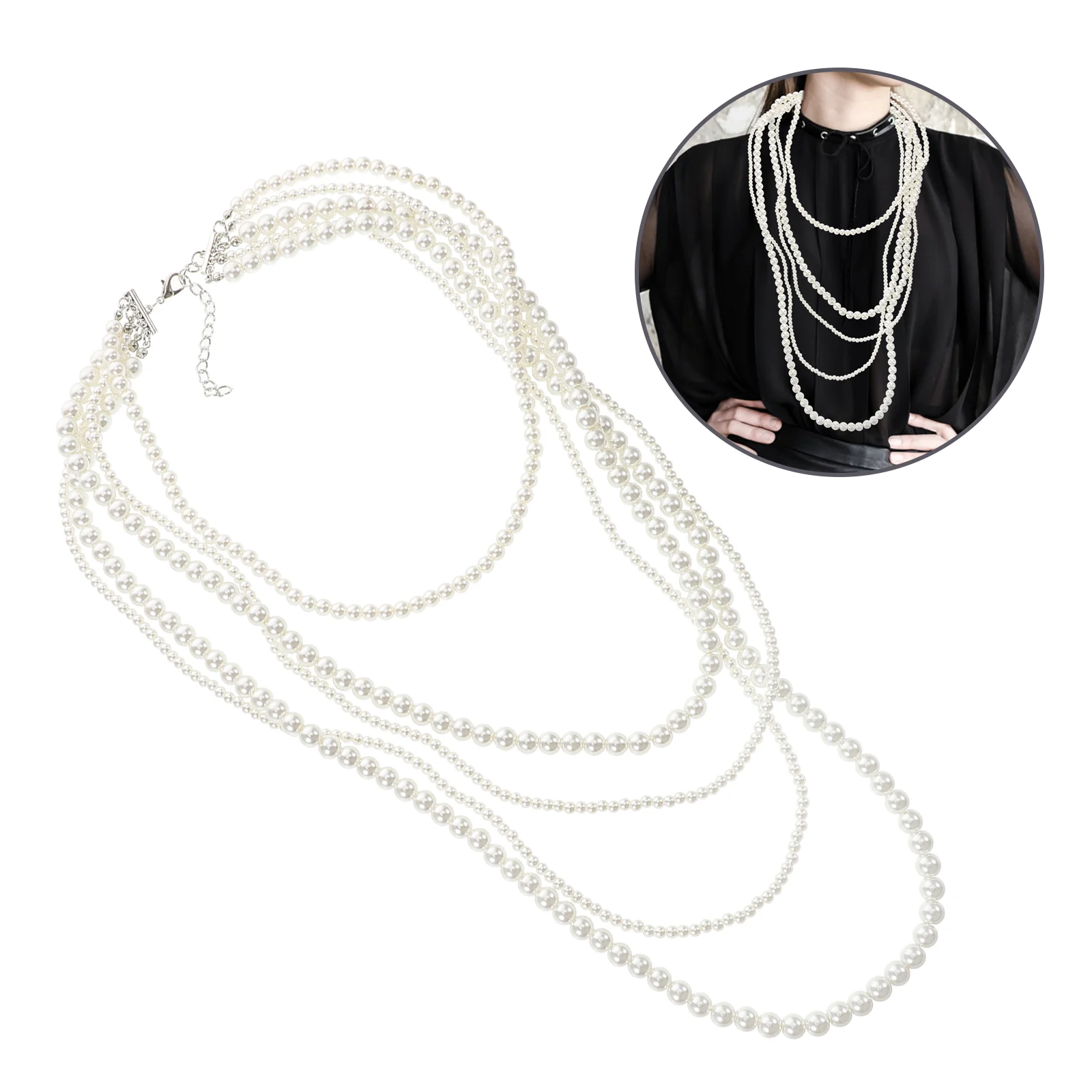 Ожерелье-свитер Grace мужское ожерелье Miss колье с жемчугом искусственный жемчуг