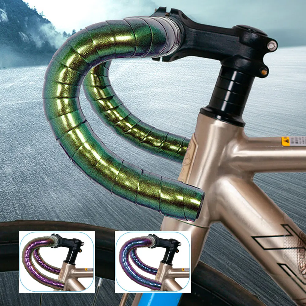 

Лента на руль велосипеда, Эва полиуретановая мягкая амортизирующая лента для велосипеда с 2 заглушками, противоскользящие амортизирующие ремни для дорожного велосипеда