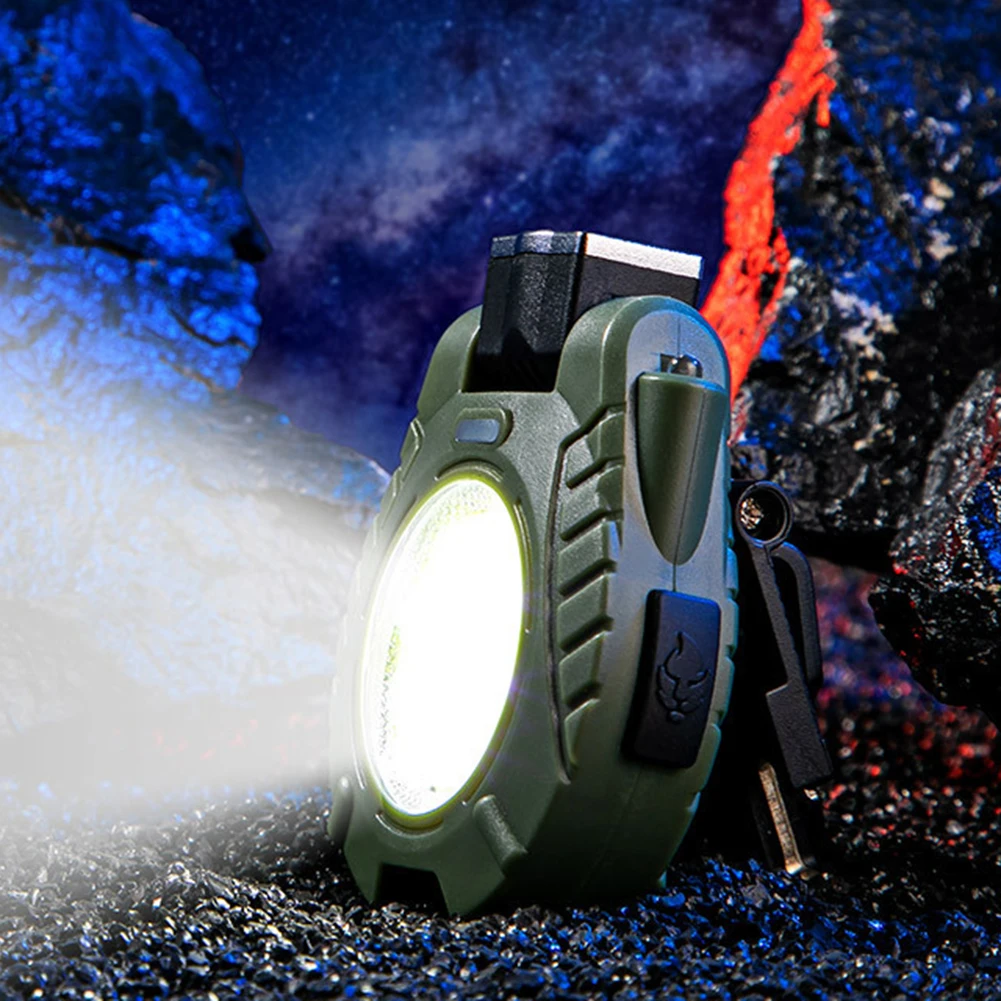 

6WCOB XPE LED Cap Clip Lamp Mini Head-Mounted Flashlight Multifunctional Lightweight Plastic Adjust Angle for Running Cycling